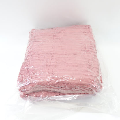Pawque Sherpa Fleece Weighted Blanket Queen 60"x80" 20 lb Peach Pink Plush