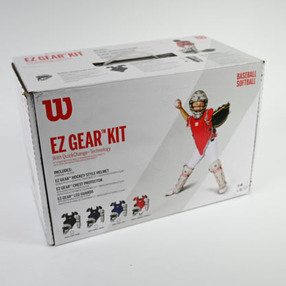 Wilson EZ Gear 2.0 Catcher’s Gear Kit, Scarlet (L/XL)