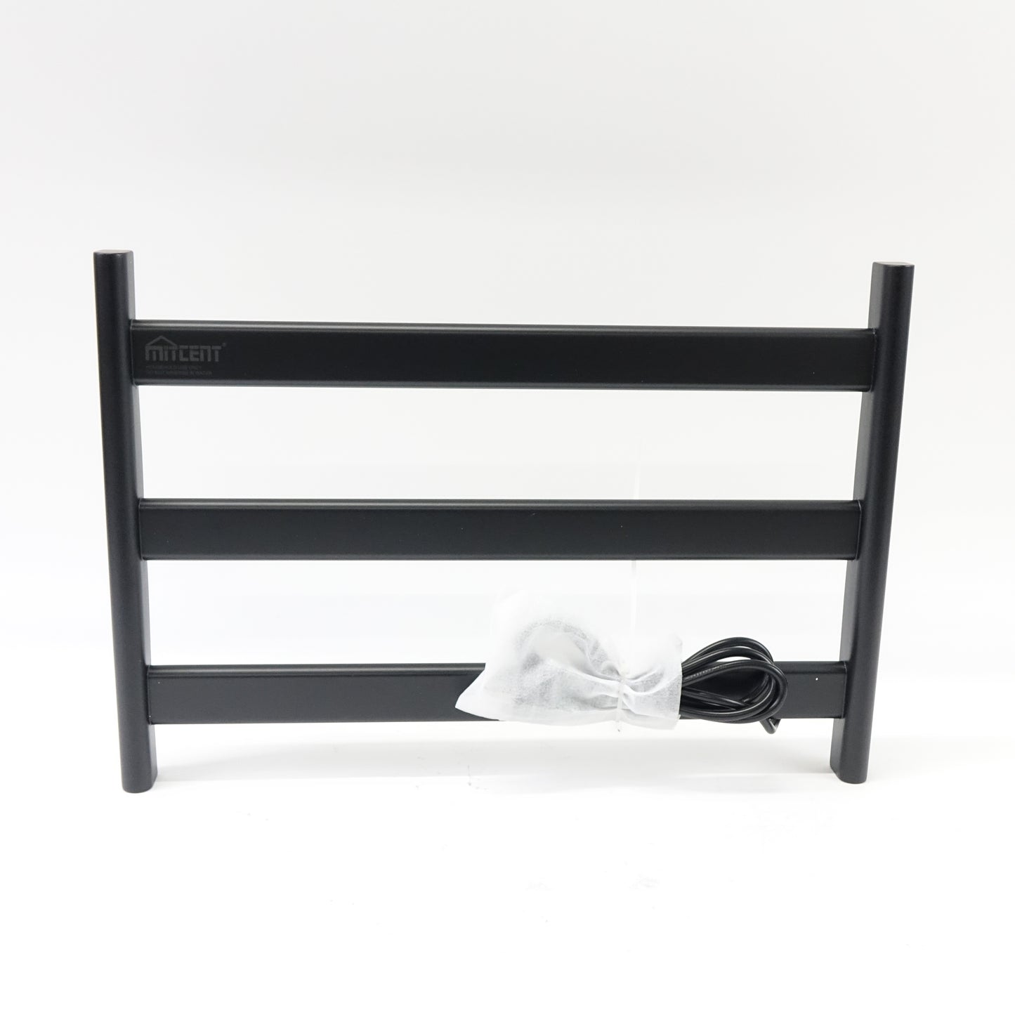 Mitcent Heated Towel Rack 60W Wall Mounted Plug-in Towel Warmer 131°F Black