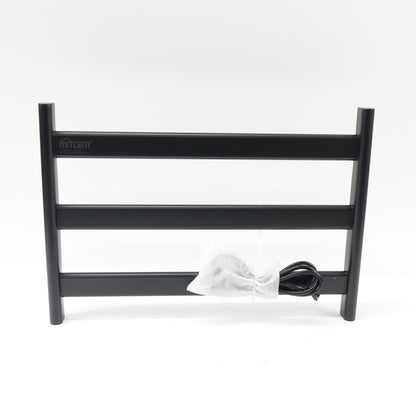 Mitcent Heated Towel Rack 60W Wall Mounted Plug-in Towel Warmer 131°F Black
