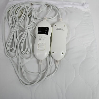 MAKATZ King Heated Mattress Pad 8 Heat Settings Quilted Fits Up to 21" Mattress