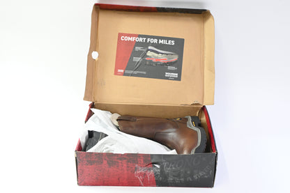 Wolverine Brown Leather Waterproof, Slip & Oil Resistant Boots, Size Men's 10.5