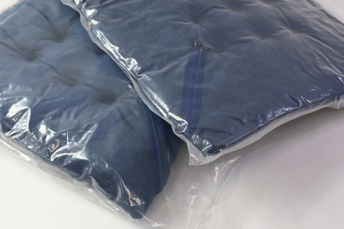 2 Blue Chair Seat Cushions for Dinning Room Table or Chairs