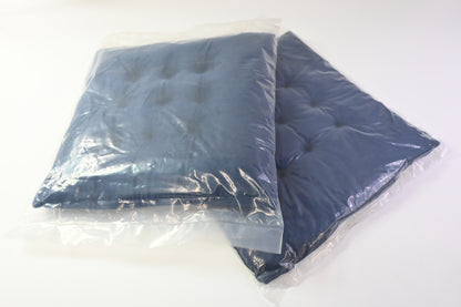 2 Blue Chair Seat Cushions for Dinning Room Table or Chairs