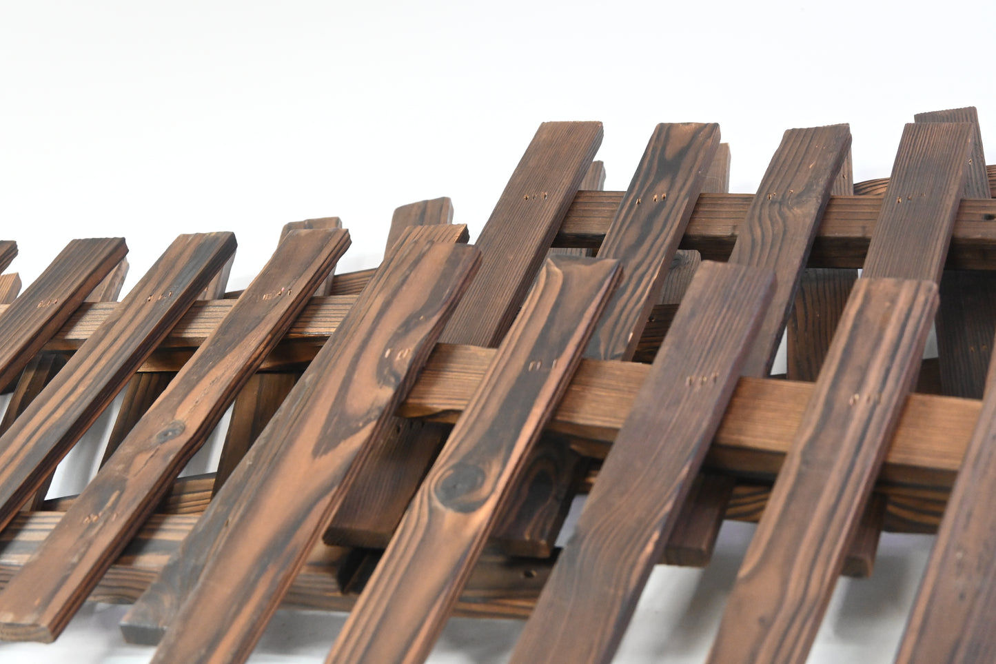 ShopLaLa 5 pc Dark Brown Wooden Plant Holder, 29 x 150cm 11.4"x59.1" - Open Box