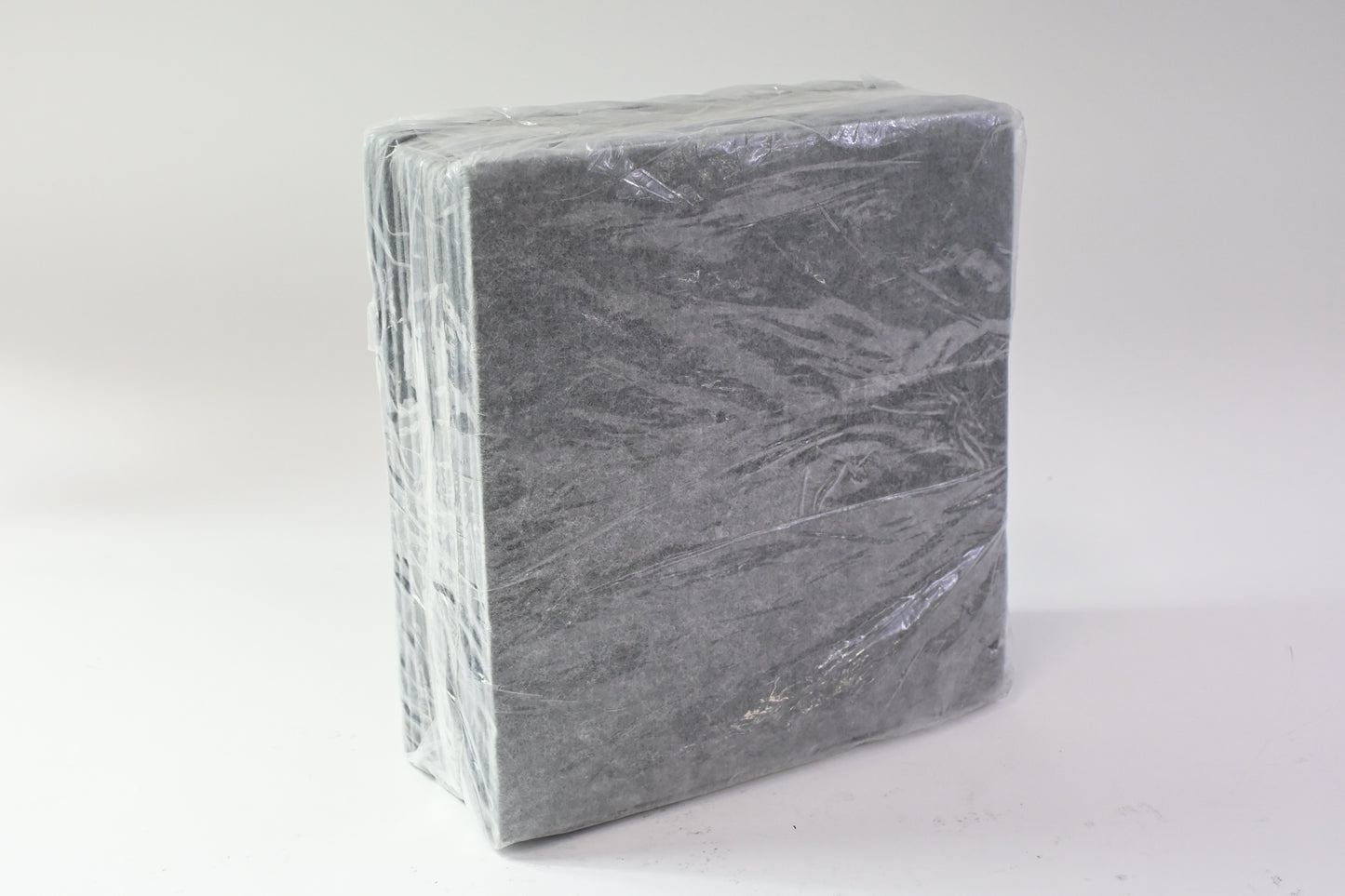 Acoustic Panels NRC Sound Proof Padding Fiber Beveled Gray 12pk, 12” X 12”