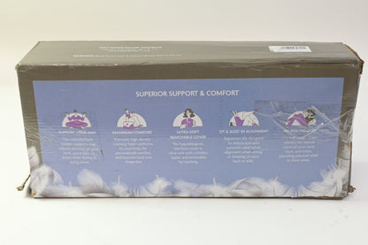 Realistic Comfort Half Moon Pillow w/ Memory Foam & Bamboo Cover