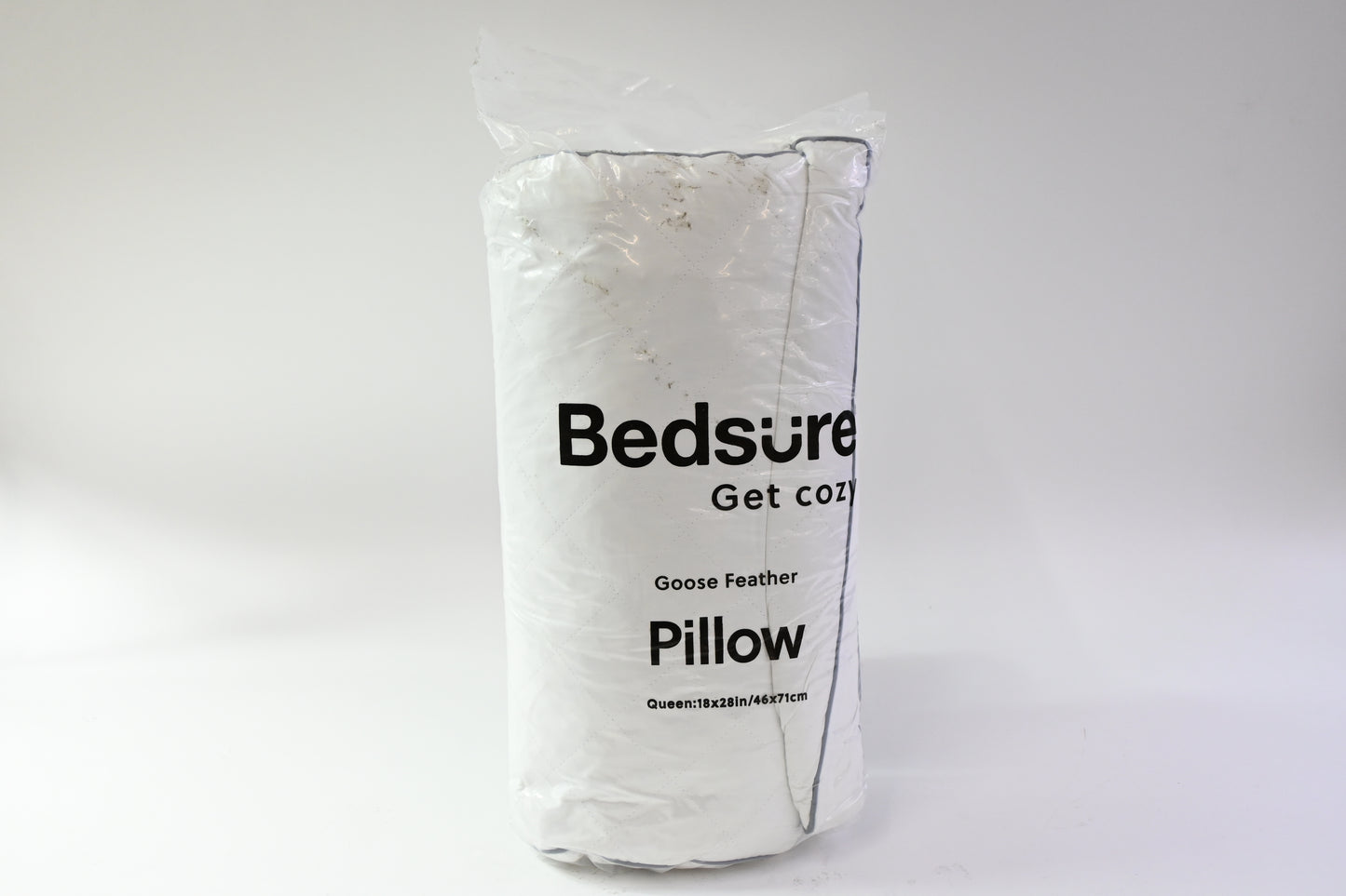 Bedsure Goose Feather Pillow, Queen 18 x 28in/46 x 71cm, White