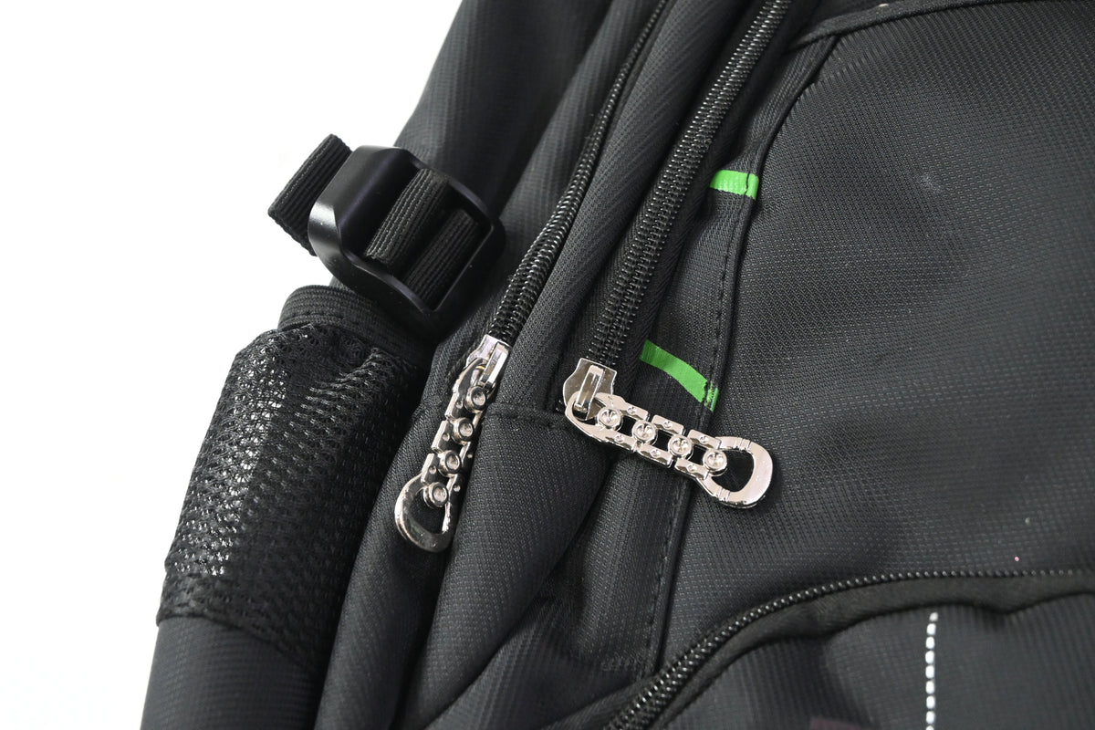Black Fashion Sports Rolling Backpack with Wheels for Elementary School Students
