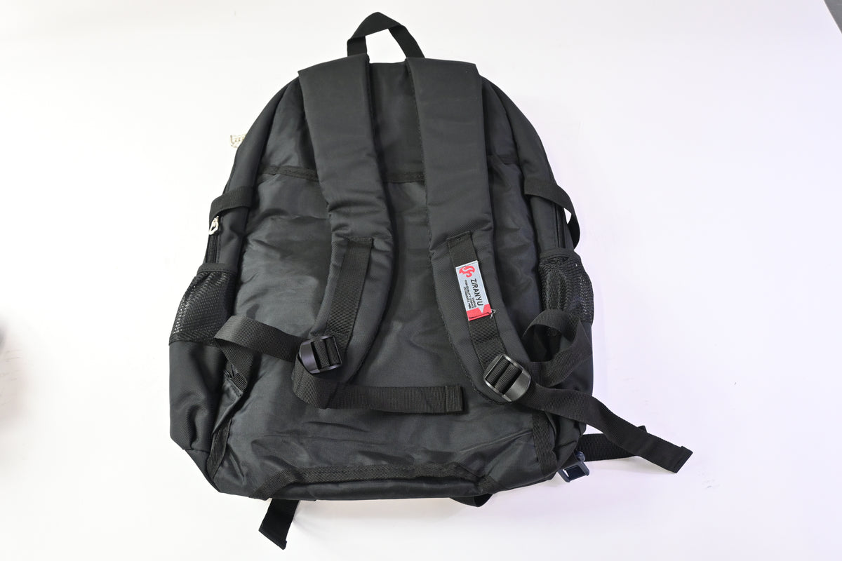 Black Fashion Sports Rolling Backpack with Wheels for Elementary School Students