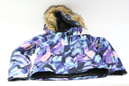 Women's Winter Sports Jacket w/ Zipper Pockets, Side Vents, Waist Gaiter, SizeM