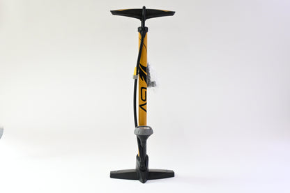 BV Durable Bicycle Pump for 17/24inch Bikes, Smart Valve Head, 160 PSI, Yellow