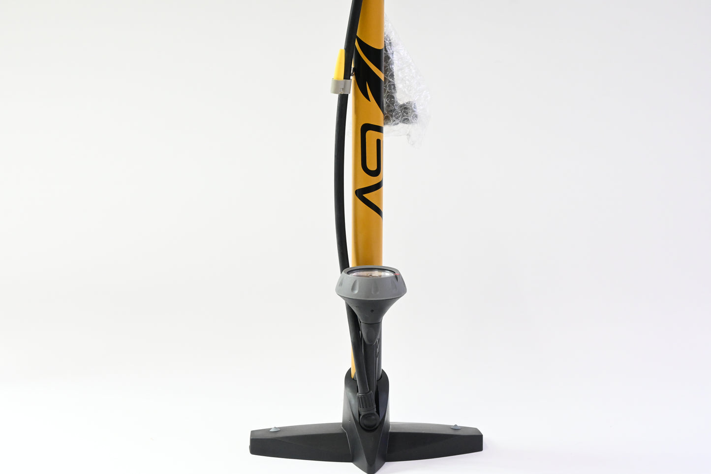 BV Durable Bicycle Pump for 17/24inch Bikes, Smart Valve Head, 160 PSI, Yellow