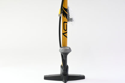 BV Durable Bicycle Pump for 17/24inch Bikes, Smart Valve Head, 160 PSI, Yellow
