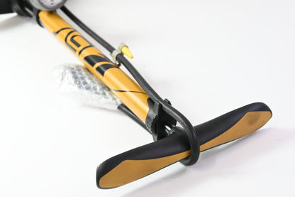 BV Durable Bicycle Pump for 17/24inch Bikes, Smart Valve Head, 160 PSI, Yellow