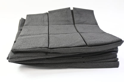 Acoustic Panels NRC Sound Proof Padding Foam, Dark Grey, 40 Panels