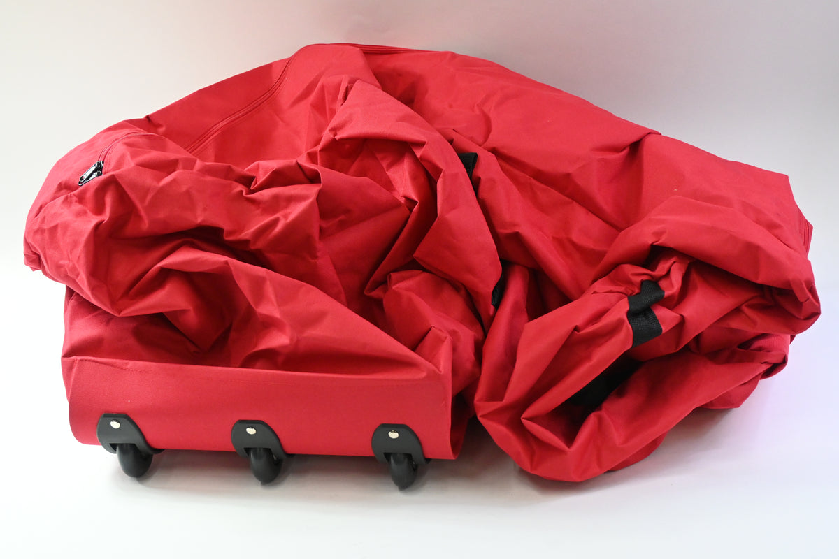 Winpull Rolling Christmas Tree Storage Bag for 9' Tree 600D Waterproof Red