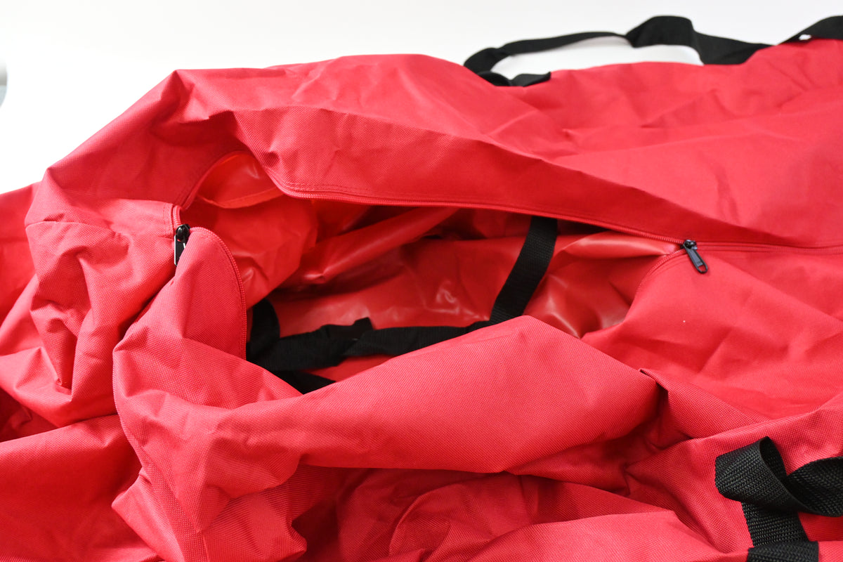 Winpull Rolling Christmas Tree Storage Bag for 9' Tree 600D Waterproof Red