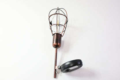 OUtdoor Walkway/Sidewalk Solar Powered Light, Rustic Style Metal - Grade A
