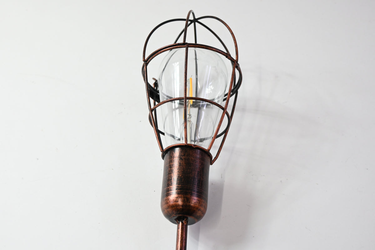 OUtdoor Walkway/Sidewalk Solar Powered Light, Rustic Style Metal - Grade A