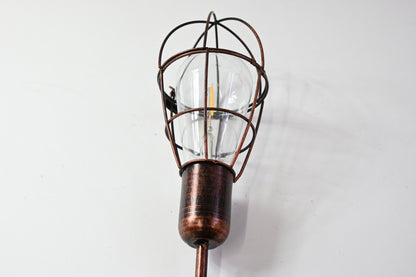 OUtdoor Walkway/Sidewalk Solar Powered Light, Rustic Style Metal - Grade A