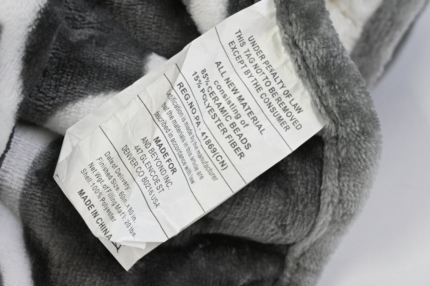 Sherpa Weighted Grey Double Sided Cozy Fluffy Blanket
