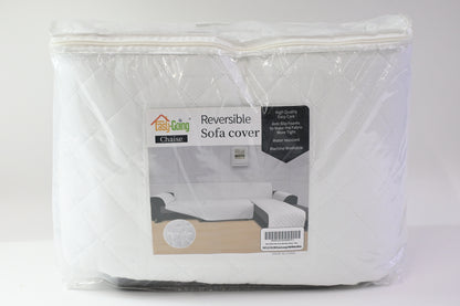 Easy-Going L Shape Sofa Slipcover Sectional Couch Cover Reversible XL White