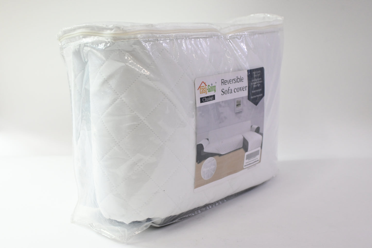 Easy-Going L Shape Sofa Slipcover Sectional Couch Cover Reversible XL White