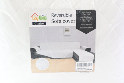 Easy-Going L Shape Sofa Slipcover Sectional Couch Cover Reversible XL White