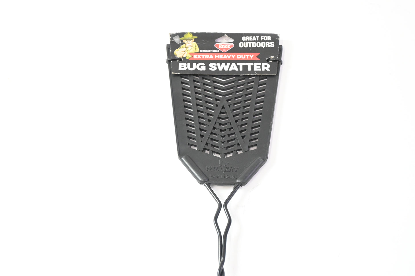 Enoz Extra Heavy Duty Fly Swatter Steel Handle Rubber Flapper Precision Made