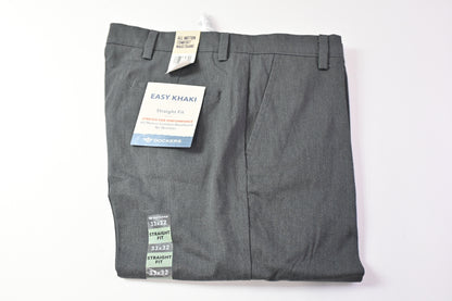 DOCKERS Easy Khaki D2 Straight Fit Trousers Dark Grey 33 32