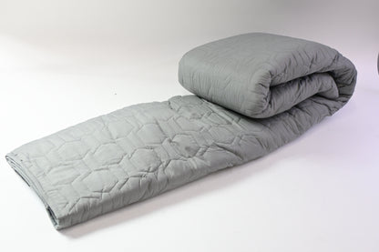 Grey Imprinted Design Comforter, 100% Polyester (Bed Size not Available) - New