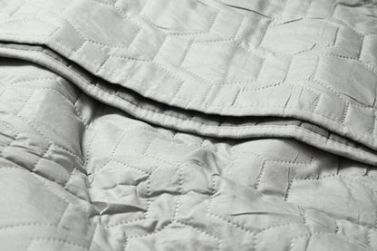 Grey Imprinted Design Comforter, 100% Polyester (Bed Size not Available) - New