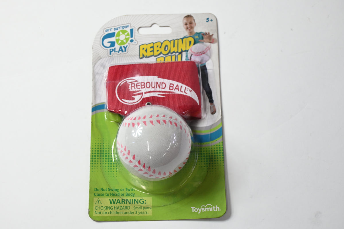 Toysmith Rebound Ball Wrist Toss Game, Sports Kids Outdoor (ball color varies)