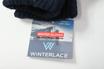 12 Pairs Winter Gloves, Adult Warm Knit Unisex Bulk Pack Mens Magic Glove - New