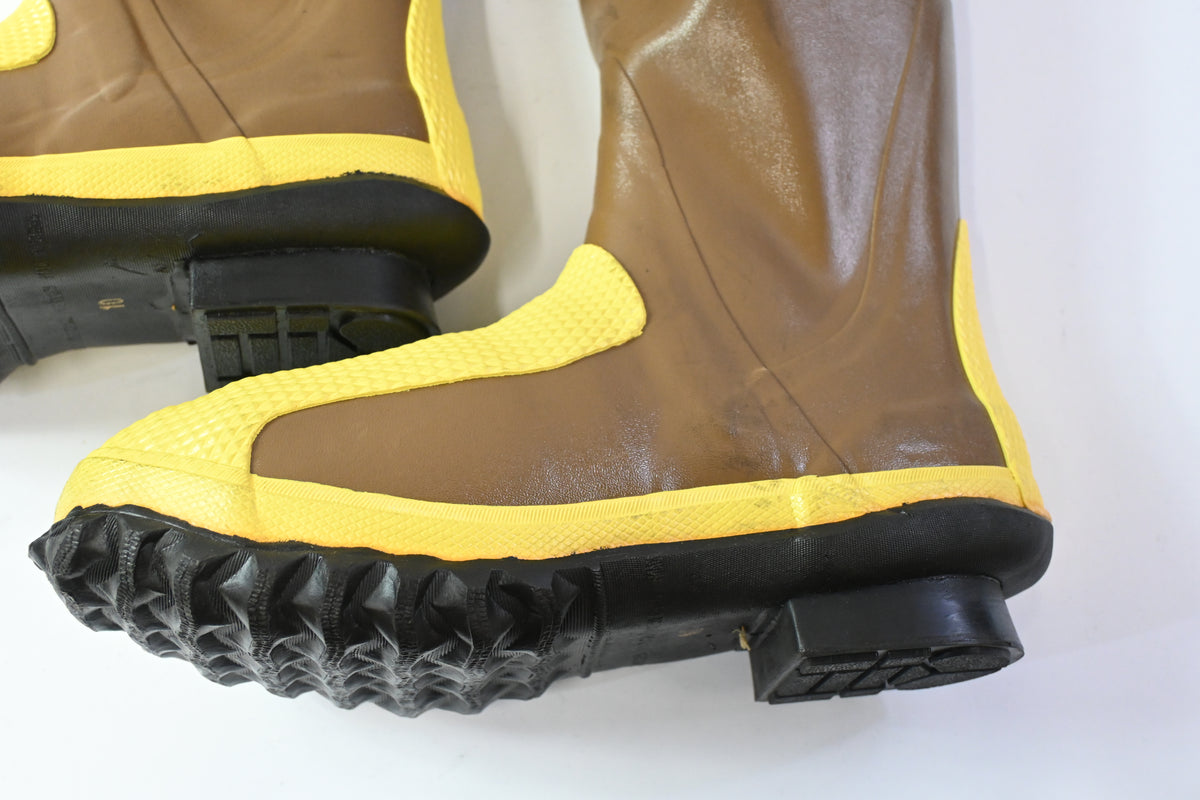16" Moss Green Heavy Duty Ranger Steel Toe Metatarsal Guard Work Boots, Size 10