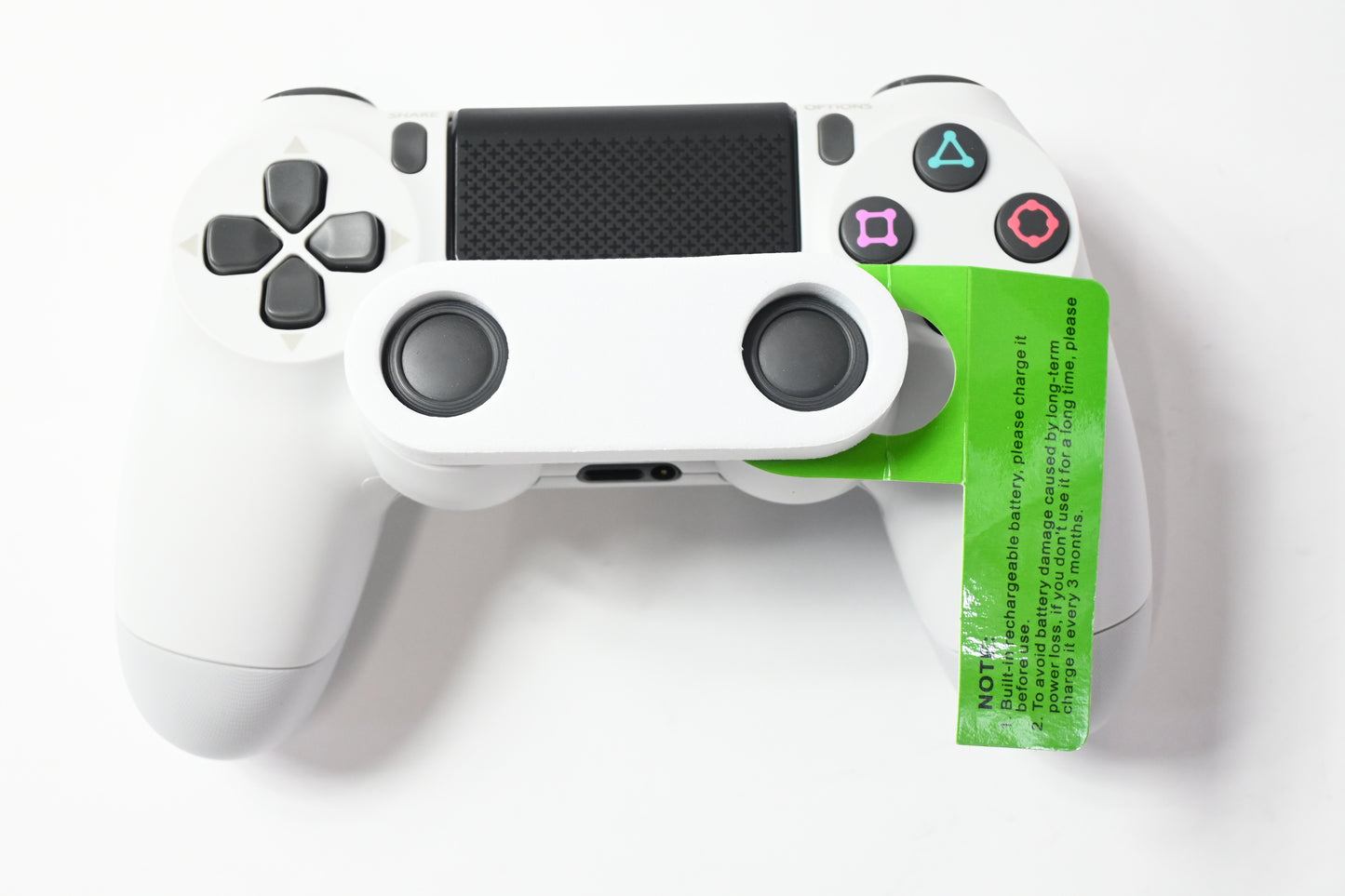 Wireless Gaming Controller for PS4/PS4 Slim/PS4 Pro, White, Grey