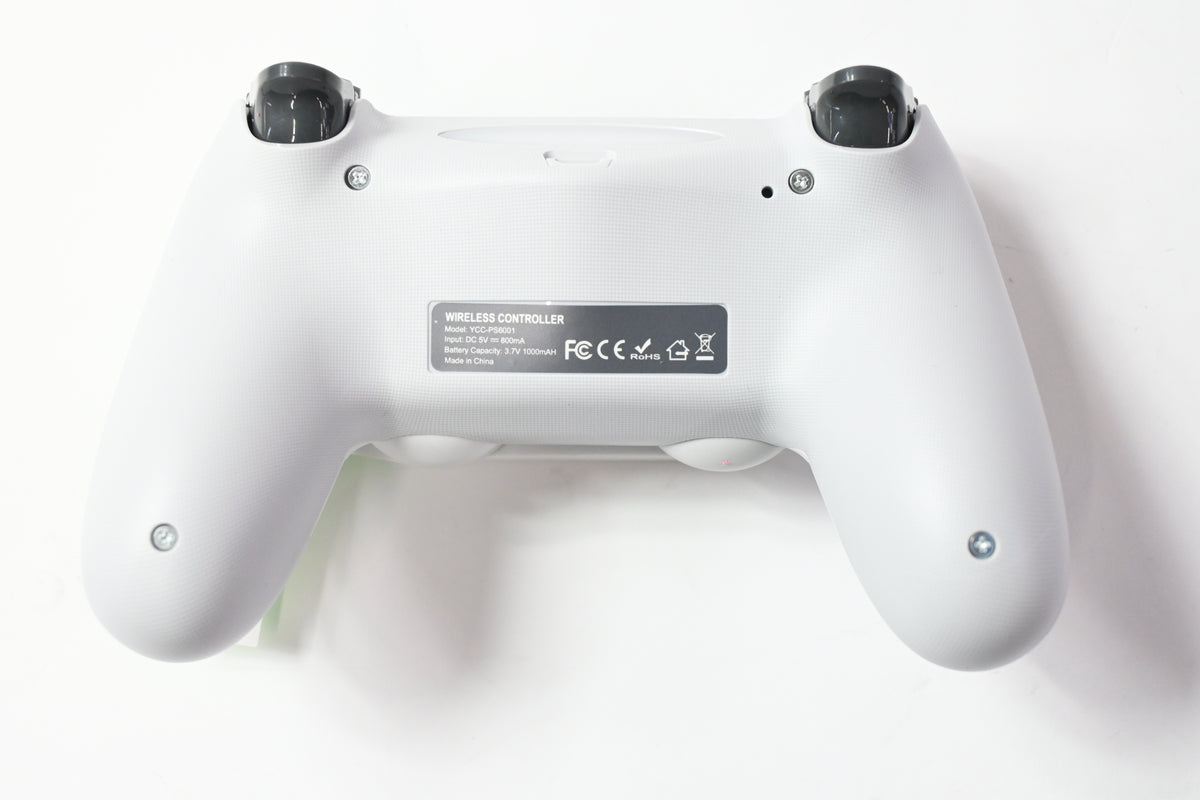 Wireless Gaming Controller for PS4/PS4 Slim/PS4 Pro, White, Grey