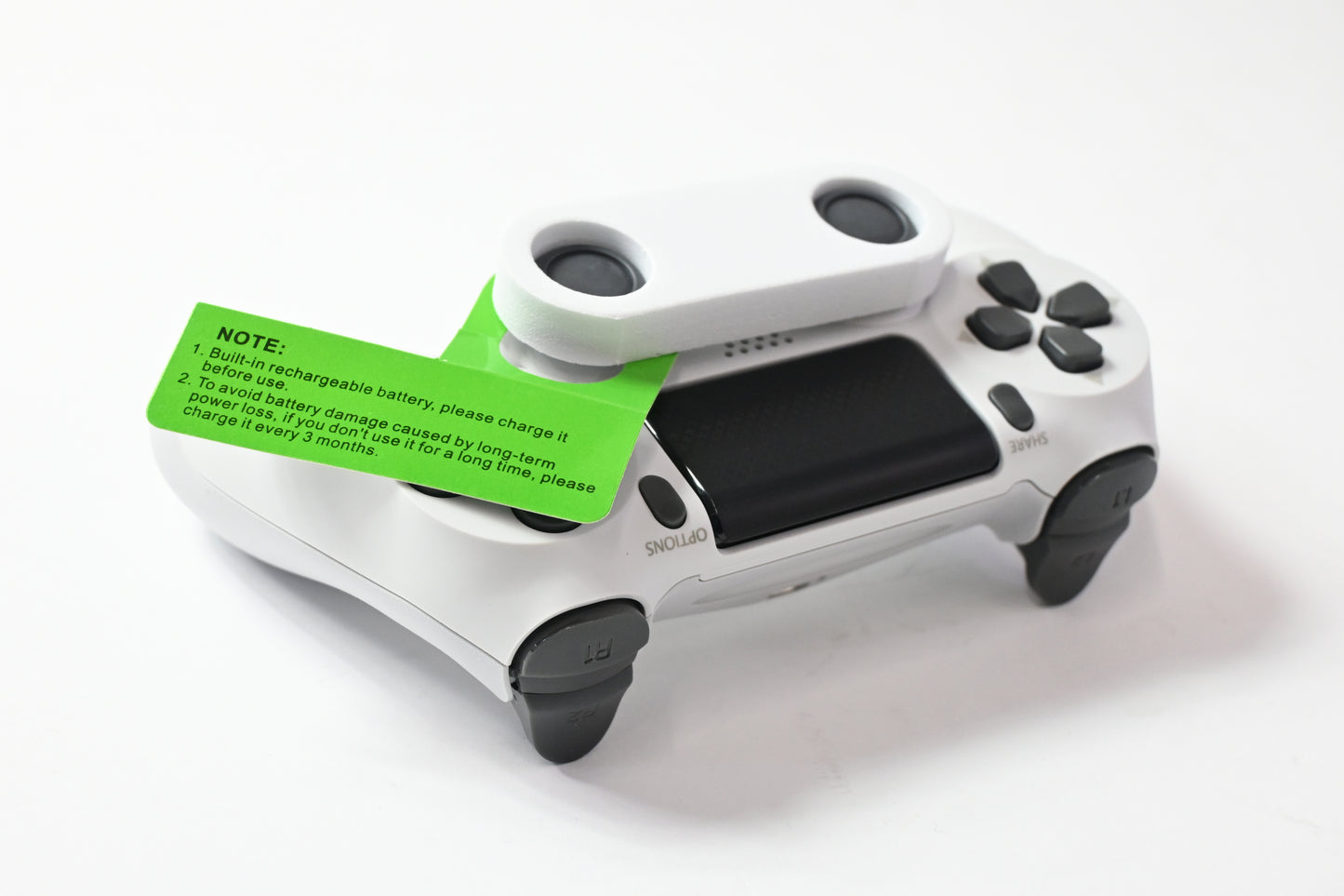 Wireless Gaming Controller for PS4/PS4 Slim/PS4 Pro, White, Grey