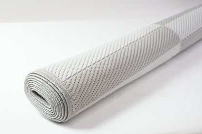 Outdoor Plastic Rug for Outside, Waterproof, Easy Clean, White/Grey/Tan