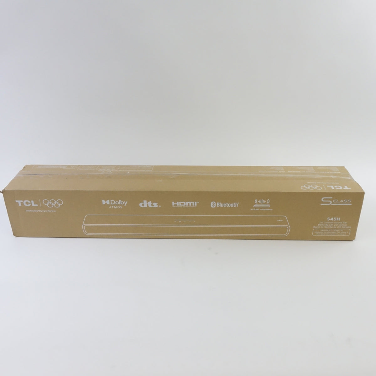 TCL S45H 2.0 Sound Bar Dolby Atmos DTS 100W Bluetooth Auto Room Calibration