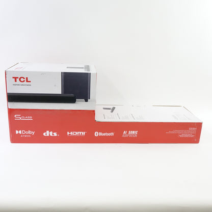 TCL S55H 2.1 Sound Bar Wireless Subwoofer Dolby Atmos DTS 220W Bluetooth