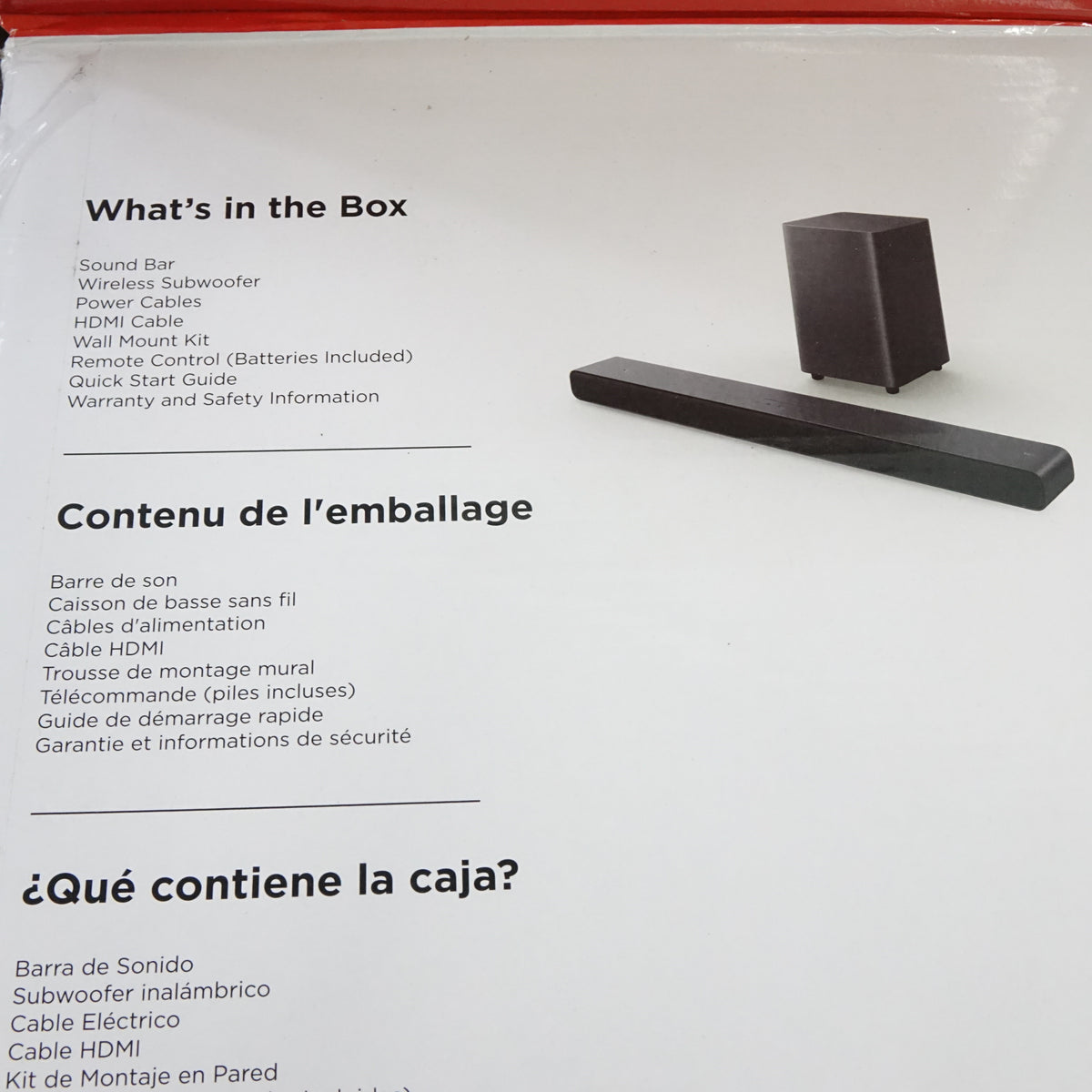 TCL S55H 2.1 Sound Bar Wireless Subwoofer Dolby Atmos DTS 220W Bluetooth