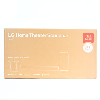 LG S40TR Home Theater Soundbar 4.1 Channel Dolby Audio w Rear Speakers