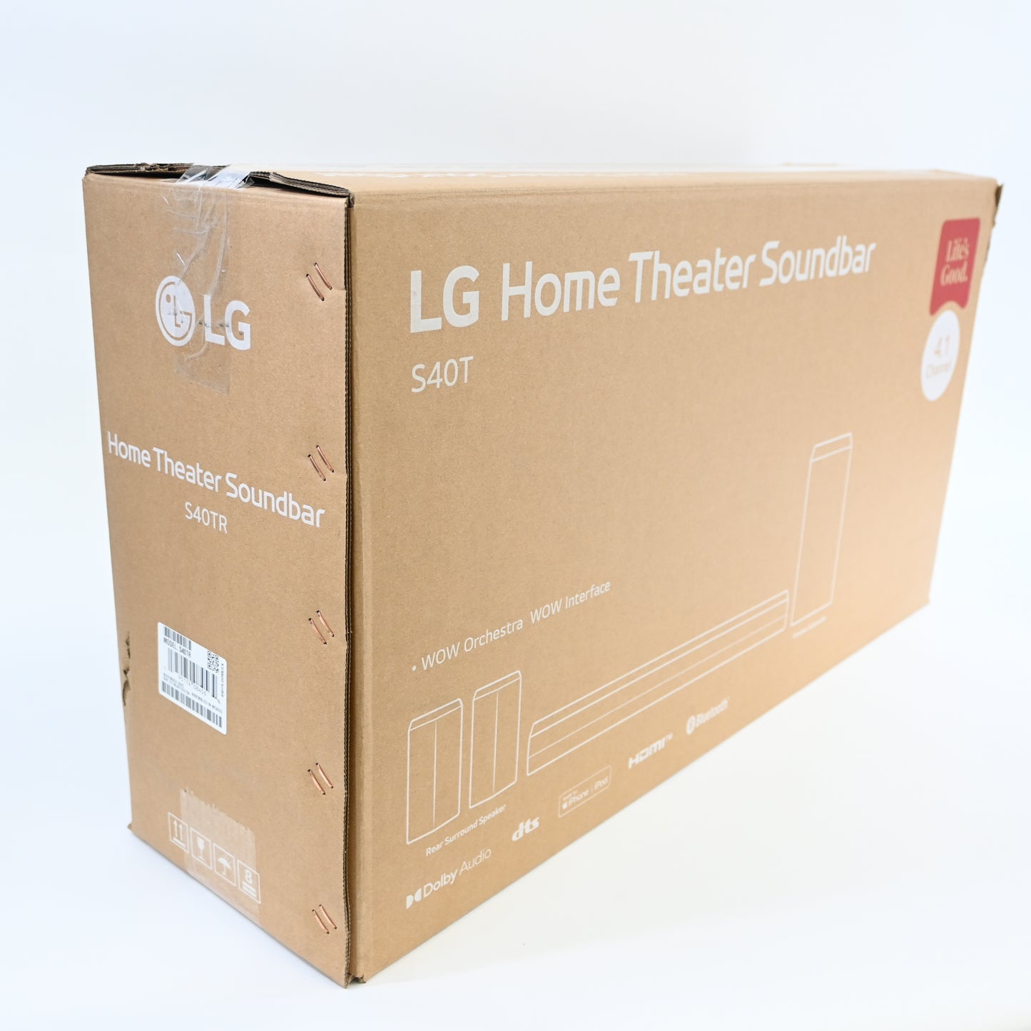 LG S40TR Home Theater Soundbar 4.1 Channel Dolby Audio w Rear Speakers