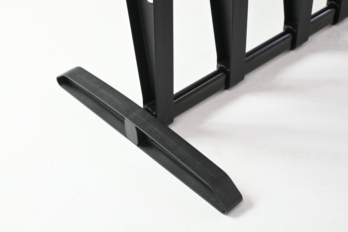Yescom 4 Pairs Black Metal & Plastic Boot Rack 17.1 Inch Tall