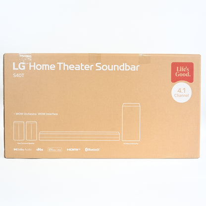 LG S40TR Home Theater Soundbar 4.1 Channel Dolby Audio w Rear Speakers