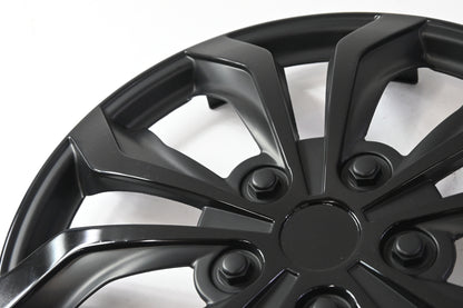 Pilot Automotive WH553-16GB-B 16" Spyder Gunmetal Grey & Black Hubcap - Set Of 4