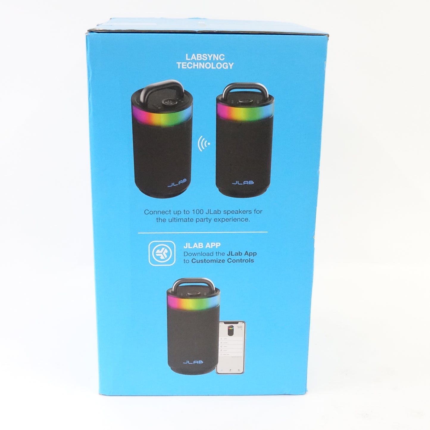 JLab Epic Party Bluetooth Speaker SBEPICRBLK21 100W Waterproof Black - Open Box