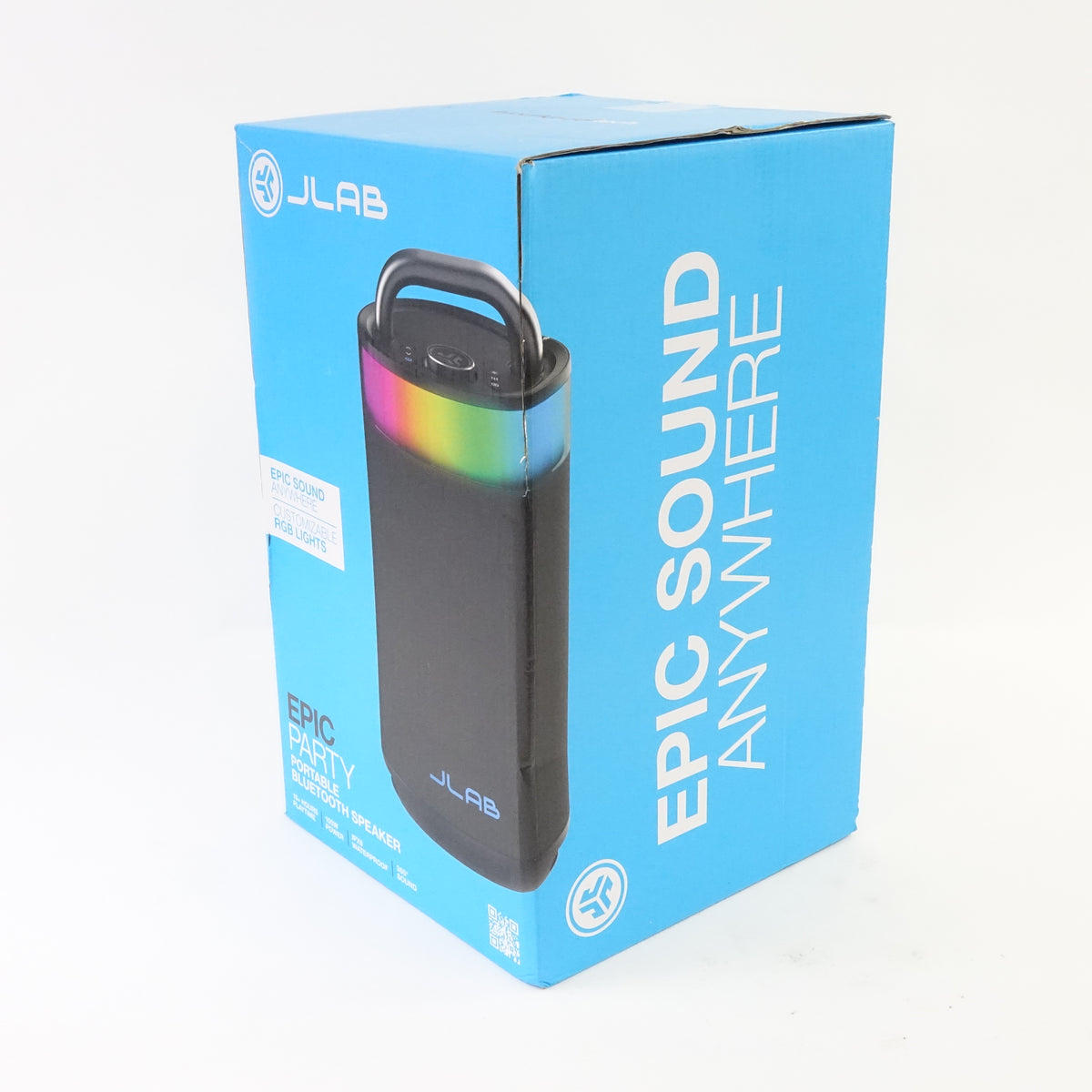 JLab Epic Party Bluetooth Speaker SBEPICRBLK21 100W Waterproof Black - Open Box